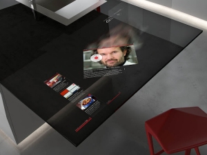 Cocina interactiva con pantalla t&aacute;ctil